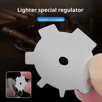 Régulateur de plaque de réglage de gaz compact en acier inoxydable amélioré pour briquets ; Outil portable universel de réglage de gaz pour le remplissage