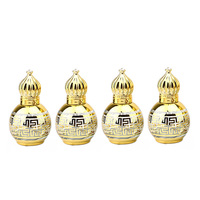 Offre Spéciale 10ML Arabe Roll on Gold Haute Qualité 10ML Huile Essentielle Boule Bouteille En Verre Cosmétique Huile Parfum Bouteille Vide