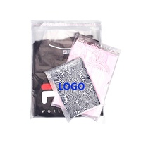 Tas Plastik Pe Ramah Lingkungan, Kantong Pakaian Kemasan Logo Kustom dengan Pita Perekat