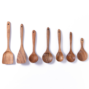 Dubai Bền Gỗ Tếch Đồ Dùng Nhà Bếp Thiết Lập Tre Công Cụ Nấu Ăn Cho Bánh kếp Chất Lỏng Flipping-Boxed Dụng Cụ Nhà Bếp - Product Image 6