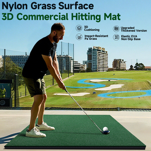 Tapete de Práctica de <span class=keywords><strong>Golf</strong></span> Grearth de 5x5 pies, con Inserto para Cualquier Posición, 4 Posiciones para Tees, Uso Comercial en Interiores y Exteriores - Product Image 1