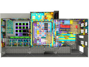 Pokiddo 1300 ㎡ Parque infantil interior Trampolín Parque Juegos suaves Trampolín Ninja <span class=keywords><strong>Curso</strong></span> Espuma Pit Battle Beam Rope Course - Product Image 4