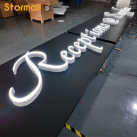Enseignes lumineuses LED en acrylique PVC 3D personnalisées pour hôtels, lettres alphabétiques, pour publicité automobile et d'entreprise, panneaux publicitaires extérieurs
