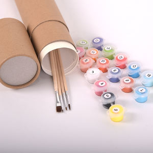 لوحة زيتية تجريدية ملونة لزوجين عاشقين بأسلوب الانطباعيين، رسم بالأرقام للأطفال - Product Image 4