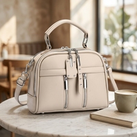 Sac à bandoulière noir pour femmes, sac à main à fermeture éclair, poignée souple pour les voyages quotidiens