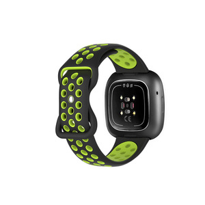 Venta al por mayor de silicona suave transpirable correa de reloj de diseño impermeable para <span class=keywords><strong>Fitbit</strong></span> <span class=keywords><strong>Versa</strong></span> <span class=keywords><strong>3</strong></span>/4 - Product Image 1