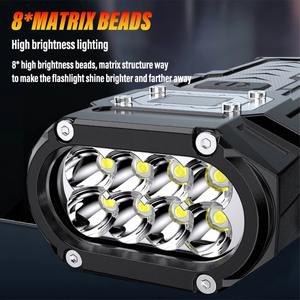 Super Bright LED Flashlight Rechargeable Torch Portable Work <b>Light</b> Outdoor Camping <b>Light</b> with High Brightness COB Side <b>Light</b> - Product Image 2