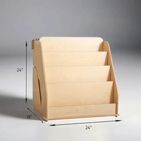 Étagère Montessori avec tiroir caché bibliothèque en bois orientée vers l'avant pour enfants d'âge préscolaire stockage de livres organisateur de jouets de garderie