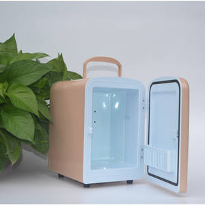 Fabriek Direct <span class=keywords><strong>Retro</strong></span> Klassieke Mini Koelkast Auto Koelkast 4L Draagbare Slanke Vorm Cosmetische Frid - Product Image 3