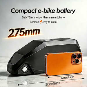 แบตเตอรี่จักรยานไฟฟ้า MINI POLLY 24V รุ่น 24V10Ah 24V15Ah 24V20Ah 21700 5000MAH เซลล์ลิเธียมไอออนแบบ Down Tube พร้อมชุดแบตเตอรี่ 20A BMS และเครื่องชาร์จ 3A - Product Image 2