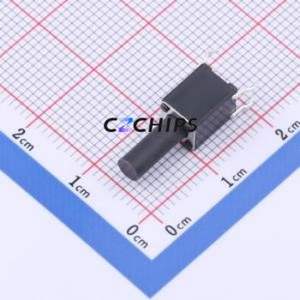 TSD025A17026A Tactile Switch Through hole Component (THT)-4P,6x6mm Switch Round Button 2.6N Through Hole 6mm - Product Image 1