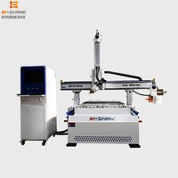 Máquina de Grabado de Cabezal Oscilante de 4 Ejes de 1300*2500*500 mm, Máquina de Corte de Madera MDF Profesional M-Shine JINAN CNC