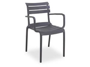<span class=keywords><strong>Fauteuil</strong></span> contemporain empilable en <span class=keywords><strong>plastique</strong></span> PP coloré pour l'extérieur, jardin, cour, restaurant, cuisine, hôtel, parc - Extérieur - Product Image 5