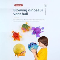 Ballon anti-stress gonflable en forme de dinosaure amusant et original en TPR, modèle CQ-KL, vente directe d'usine pour les jeunes