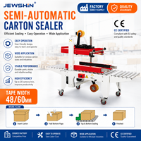 Máquina Selladora de Cajas Semiautomática FA500, Selladora de Cajas Ajustable para Cajas de Cartón Corrugado, Almacenes y Embalaje Logístico