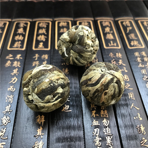 Flores artesanales hechas a mano, flores doradas, dragón, perlas, <span class=keywords><strong>té</strong></span> <span class=keywords><strong>verde</strong></span> floral - Product Image 2