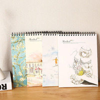 Libro de Dibujo Espiral Ezzgol con Impresiones de Dibujos Animados para Niños y Adultos, con 48 Hojas, Cubierta de Papel con Color y Logotipo Personalizables