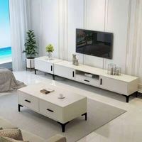 Meuble TV et table d'appoint combinés pour l'Europe du Nord, style moderne et compact