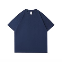 T-shirt en maille à col en V, coupe classique, manches courtes, 230G, couleur unie blanc, unisexe, design vintage vierge, vente en gros
