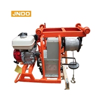 Treuil de levage multifonctionnel à moteur à essence, grue de chantier portable, capacité nominale de 880 kg