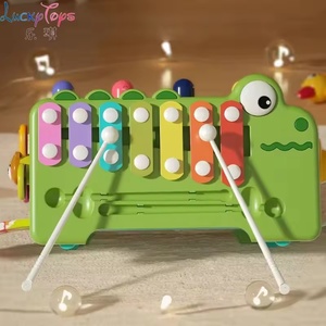 Jeu de société multifonctionnel Montessori avec jeu de pêche, piano et puzzle labyrinthe pour l'éveil précoce des tout-petits - Product Image 2