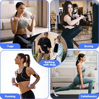 Ensemble d'haltères ergonomiques pour pilates, yoga, musculation, jogging