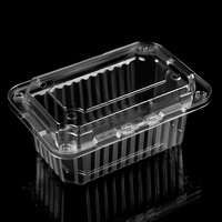 Vente en gros de contenants en plastique PET pour l'emballage des raisins, boîte à fruits, barquette de 500 g, 750 g, 1000 g