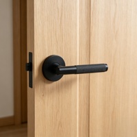 Poignée de porte moderne en acier inoxydable 304, à moletage tridimensionnel creux antidérapant, pour chambre et cuisine, style luxe moderne