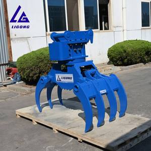 Grappin hydraulique multi-griffes à <span class=keywords><strong>7</strong></span> dents pour excavatrice, attache robuste pour bois de 5 à 10 tonnes - Product Image 6