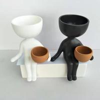 Petit pot de fleurs en céramique de haute qualité, design talon haut, mignon, pour la maison, le sol ou comme vase polyvalent, sculpté à la main