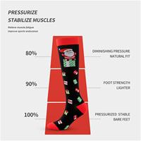Nouveautés : Chaussettes de compression en nylon naturel pour adultes, extensibles, style Art Déco, thème Halloween