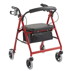 Aides à la mobilité, déambulateur pliable léger à <span class=keywords><strong>4</strong></span> roues pour personnes handicapées et personnes âgées, fournitures de réadaptation thérapeutique, déambulateur - Product Image 6