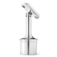 Support de fixation réglable en acier inoxydable 316 304 pour main courante, pour poteau carré, support de main courante extérieur, selle de fixation