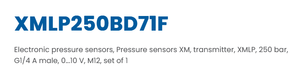 เทเลเม คานิค ซีนเซอร์สวิตช์อิเล็กทรอนิกส์ XMLP250BD71F XM XMLP 250 บาร์ - Product Image 2
