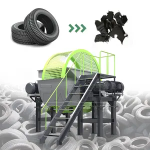 Bandenrecycling Machine Rubber Band Shredder Oude Rubber Band Verpletterende Deeltjesmachine