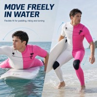 Combinaisons de plongée en néoprène respirant de couleur personnalisée pour adultes avec fermeture éclair avant et manches courtes pour le surf