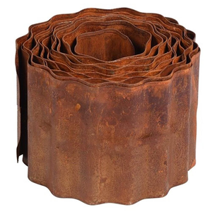 Borde Metálico para Jardín de 14 cm x 5 m, de Alta Calidad, con Borde Enrasado, Estilo Rústico - Product Image 2