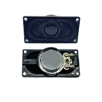 Speaker Plastik Mylar Persegi Panjang 20x40mm 8 Ohm 2W Full Range Mini Subwoofer Loudspeaker untuk Tampilan Siaran Navigasi Mobil