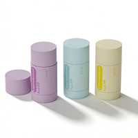 Envases de Plástico PP de 50 ml Personalizados para Desodorante, con Tapa de Rosca, para Gel Sólido Antitranspirante, con Diseño de Barra Redonda