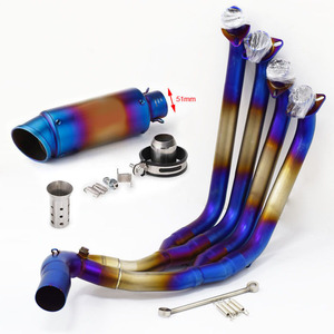 Sistema de escape para motocicleta CB650F <span class=keywords><strong>CB650R</strong></span> CBR650 CBR650F años 2014-2022, silenciador y tubo de conexión delantero - Product Image 4