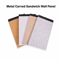 Panneaux muraux sandwich en métal sculpté pour façade extérieure, revêtement résistant à la corrosion, panneaux isolés pour bâtiments à structure en acier