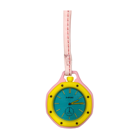 Montre de poche analogique à quartz D-sport Fashion, design pop sportif de luxe, lunette octogonale en verre, bracelet en cuir