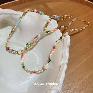 בתפזורת הסיטונאי נשים בנות קיץ תכשיטים מתוקים לבן מים מתוקים פנינים בוהו - Product Image 6