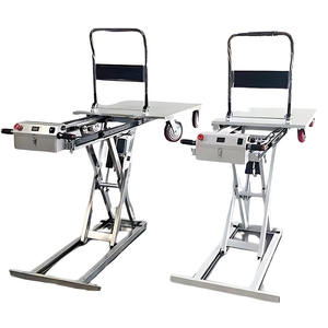 Table élévatrice à ciseaux électrique mobile pour camionnette 300 kg, chariot à main auto-chargeur portable avec plateforme de levage hydraulique - Product Image 4