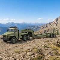 Camion tracteur routier RC 6x6 télécommandé tout-terrain 2,4 GHz ABS+Métal 30 min 3 canaux Cadeau pour enfants et adultes Chargeur inclus