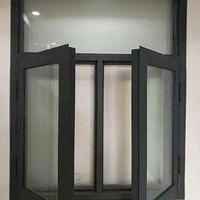Persiana de ventana abatible de aleación de aluminio insonorizada de doble capa personalizada Kimberley para sellado de balcón Villas casas autoconstruidas