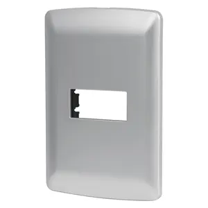 Master con 72 unidades Placa ABS de 1 módulo, línea italiana, color plata, Volteck - Product Image 1