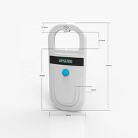 Mini Lector RFID Bluetooth Portátil de 134.2Khz 125Khz FDX-B FDX para Identificación de Animales, Etiqueta de Oreja para Perros, Gatos, Peces, Microchip para Mascotas