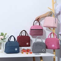 Sac isotherme personnalisé avec logo bleu, imperméable, avec doublure en aluminium, portable, pliable, fermeture éclair, pour pique-nique