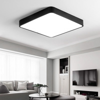 Lámpara LED Cuadrada para Exteriores, Diseño Moderno, Control Remoto, Acrílico, para Techo, Dormitorio, Sala de Estar, Hoteles, 3CCT, Temperatura de Color, IP40